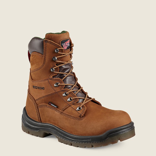 Safety Støvler Herre - Red Wing King Toe® - 8-Inch Waterproof Toe - Brune - PKOTZA-497